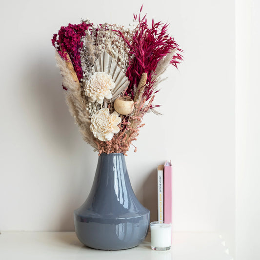 Blush Pink  in Mirage Metal Vase