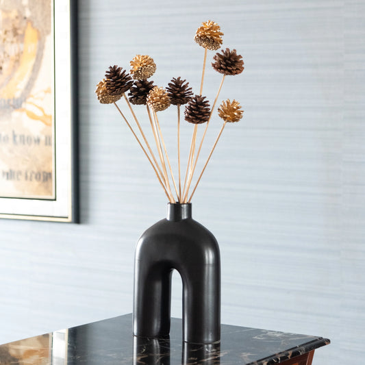 Gold & Brown Pine Cone Sticks (Set of 10 pcs)