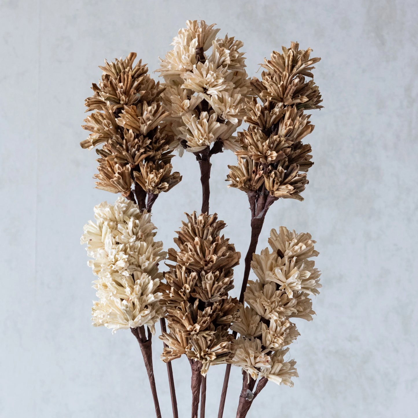 Handmade Beige and Brown Artichoke Sticks (Set of 6)