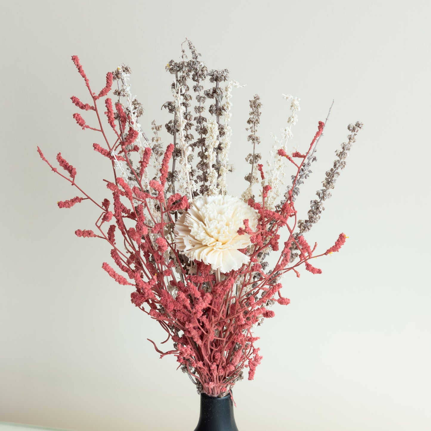 The Cute Little Bunch In the Black Swan Vase