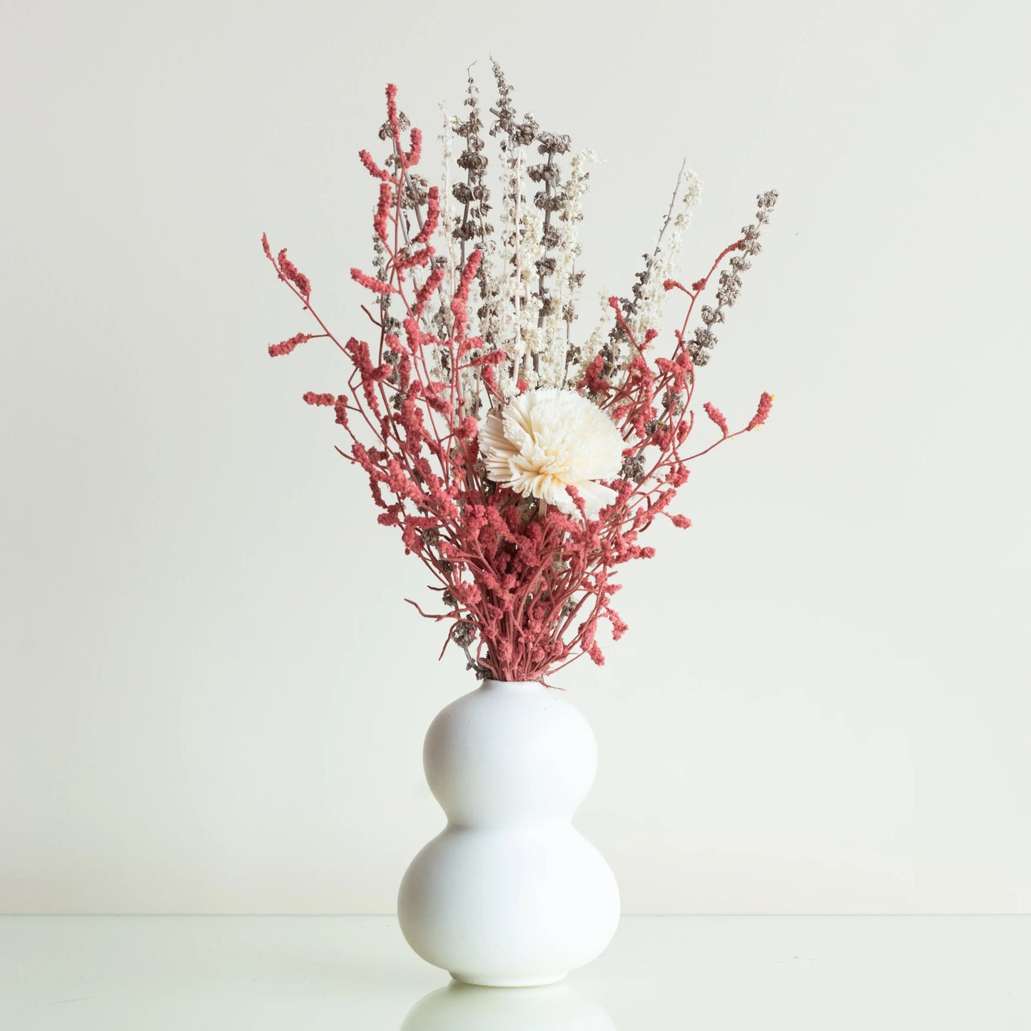 The Cute Little Bunch In a Double Layered Orb Vase