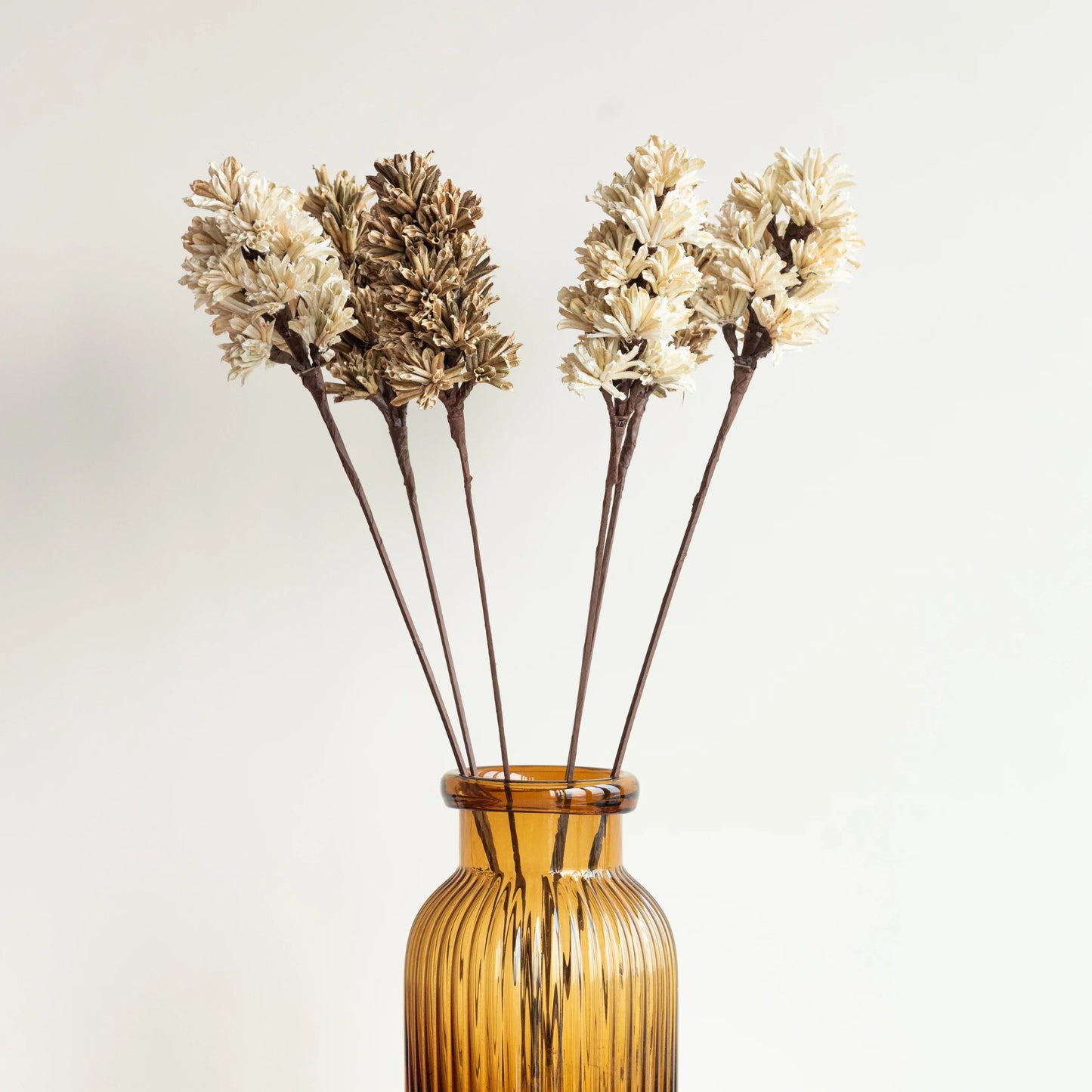 Handmade Beige and Brown Artichoke Sticks (Set of 6)