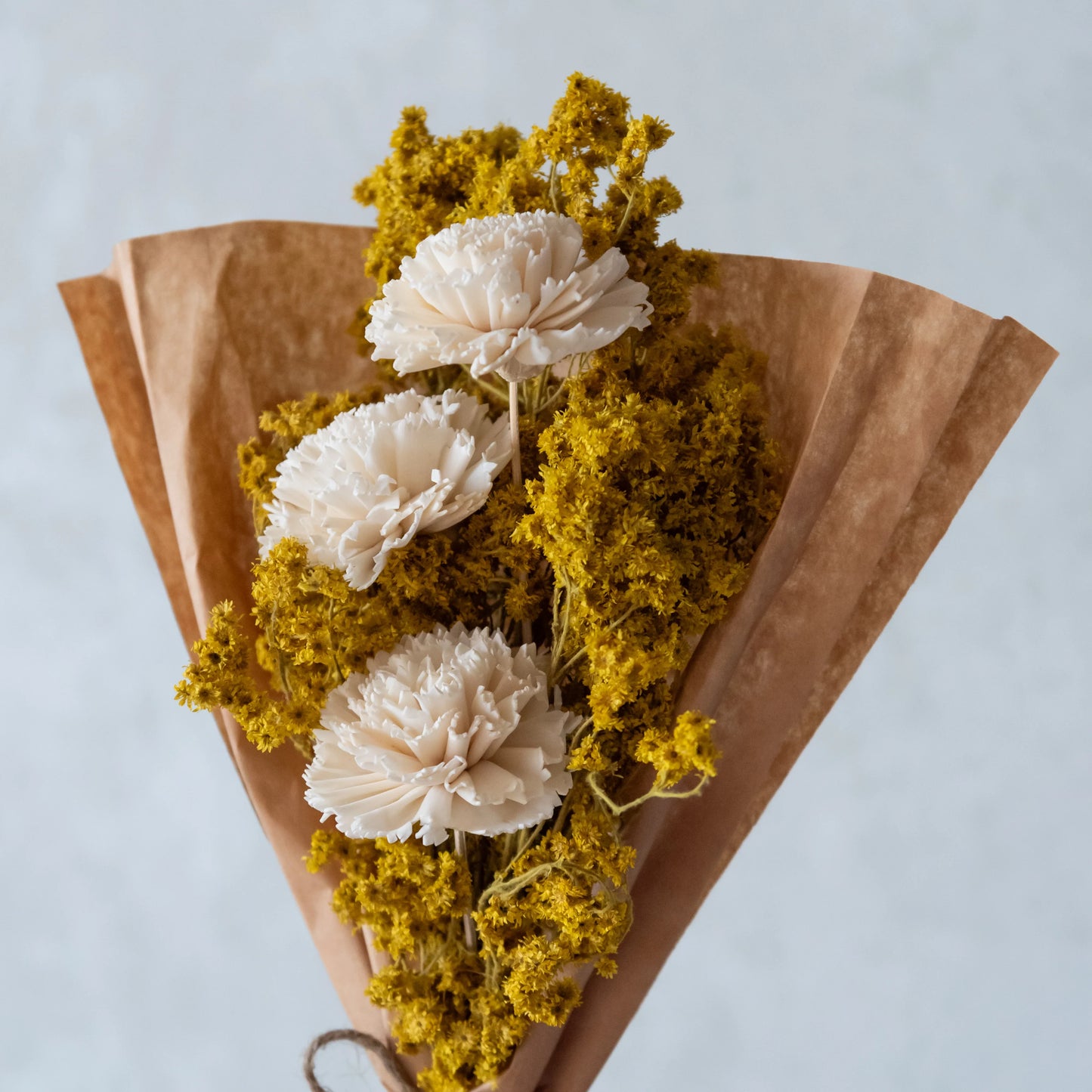 Yellow Gypsy and Carnation Bunch