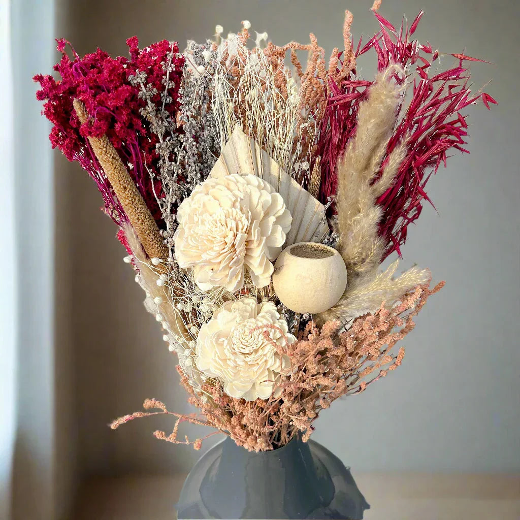 Blush Pink in Mirage Metal Vase