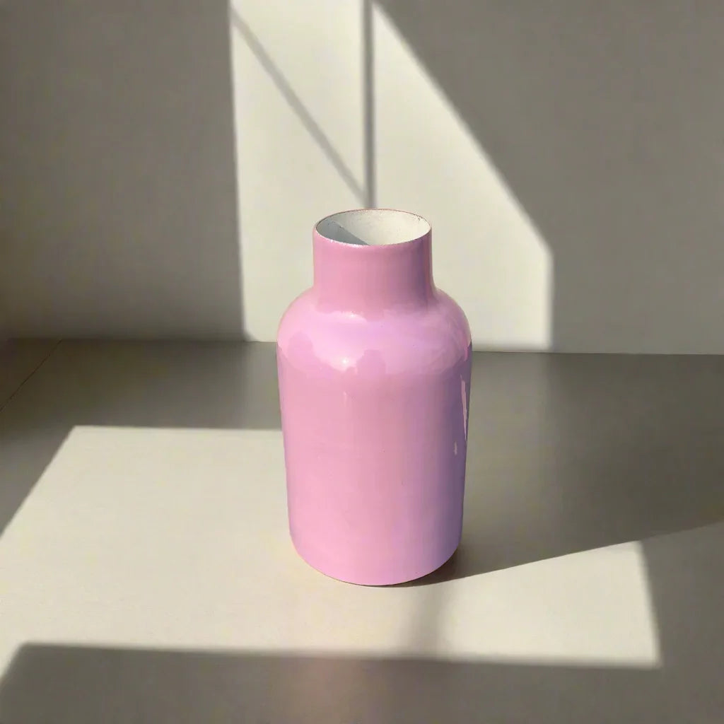 Lilac Bloom Metal Vase