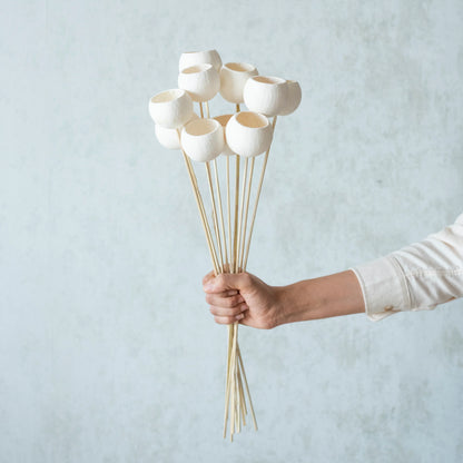 White Bel Cup Sticks (Set Of 10)