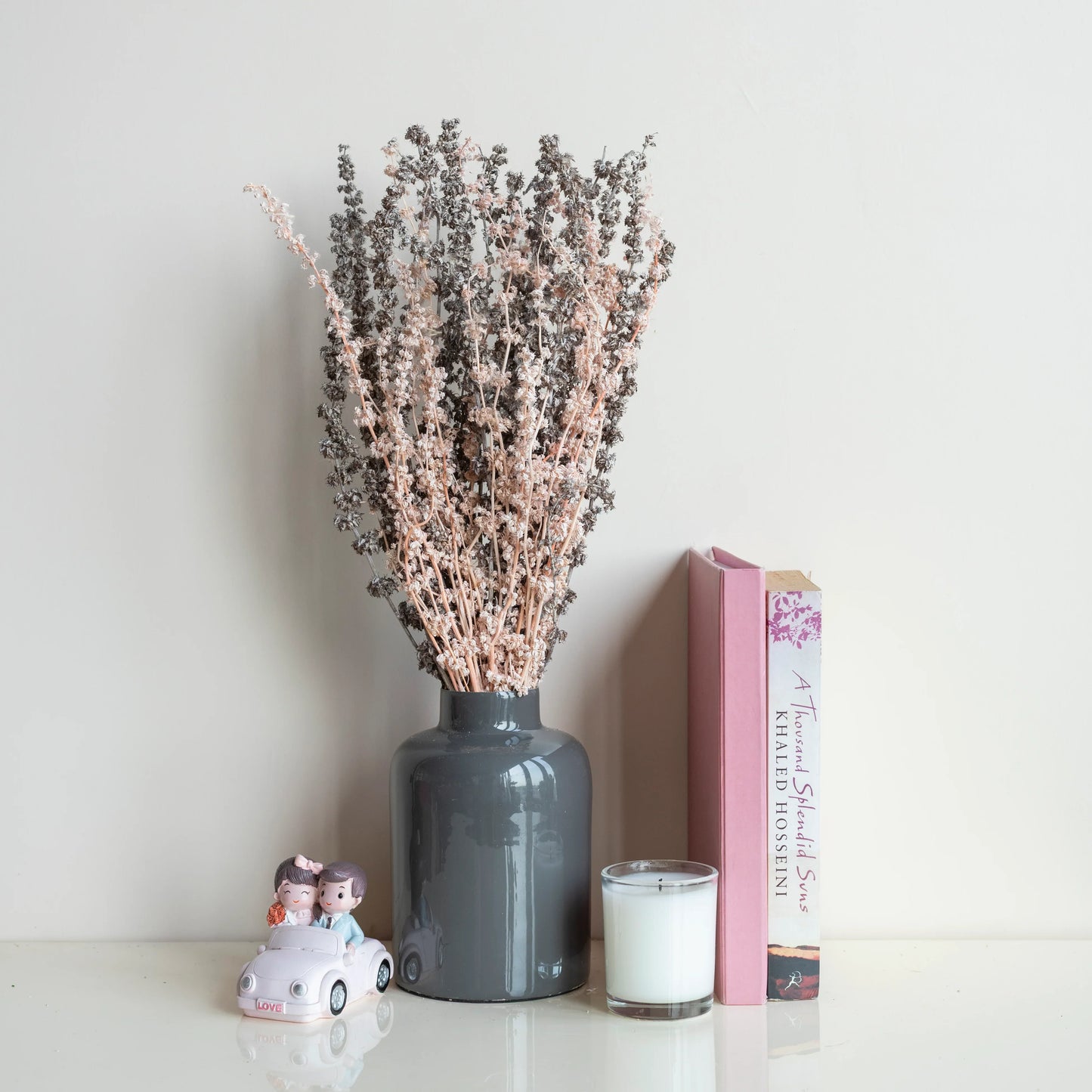 Monochrome Bunch in Grey Halo Metal Jar