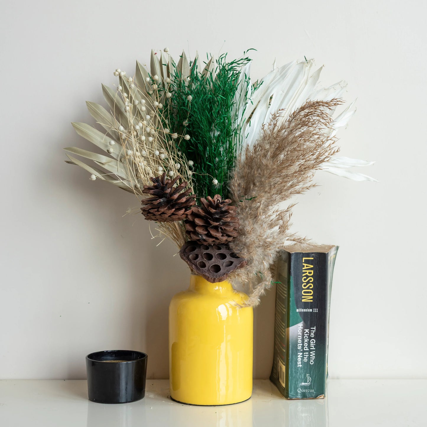 Wild Forest Bunch In Yellow Halo Metal Jar