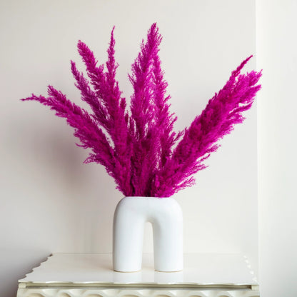 Hot Pink Glow Pampas Grass (Pack of 10 Sticks)