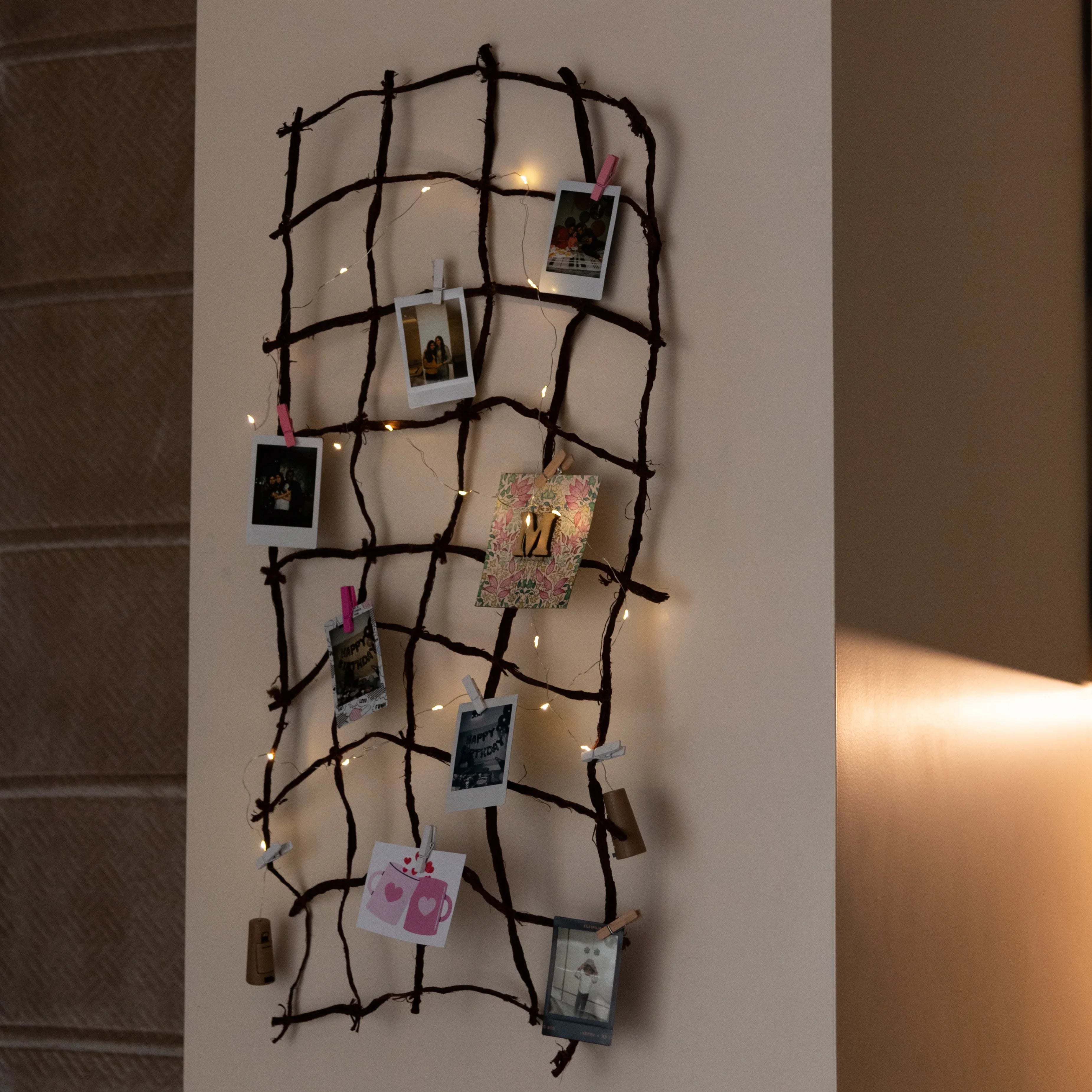 Customaziable Led String Mat Customized Photo Mat Hanging with Clips and Led String Light – Flowers ...