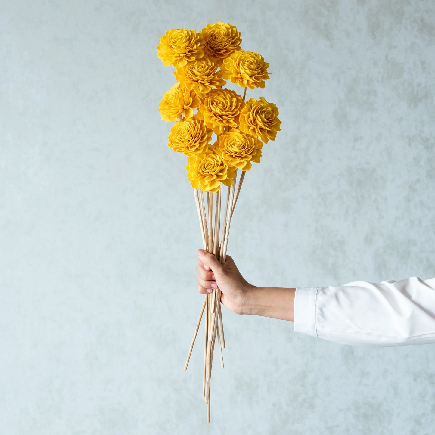 Yellow Sola Bingo Flower Sticks (10 Sticks)