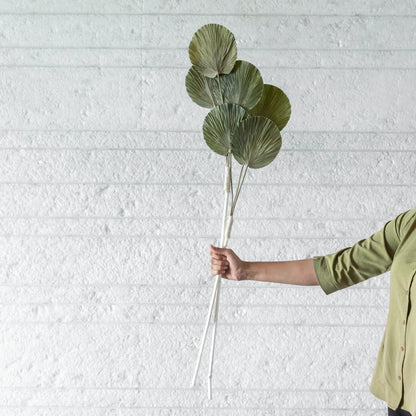 Handmade Round Palm Leaves Stick (Set of 2)