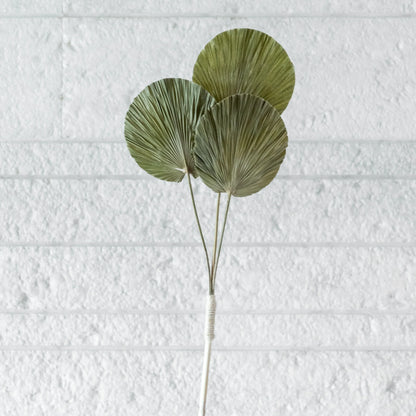 Handmade Round Palm Leaves Stick (Set of 2)