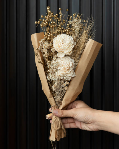 Brunch Bunch With a Half Ring White Vase