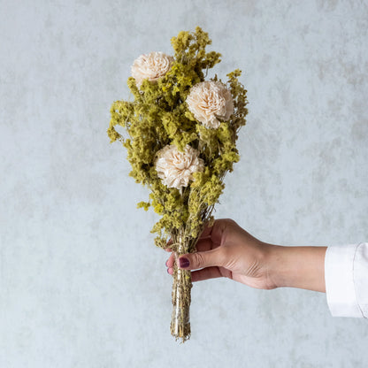 Green Gypsy and Carnation Bunch