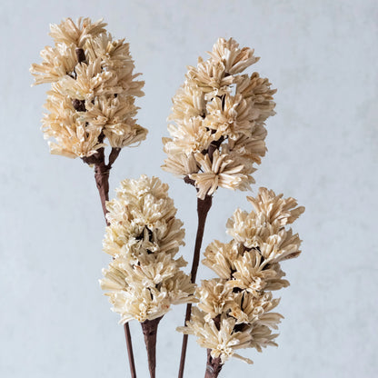 Handmade Beige Artichoke Sticks (Set of 5)