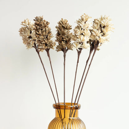 Handmade Beige and Brown Artichoke Sticks (Set of 6)