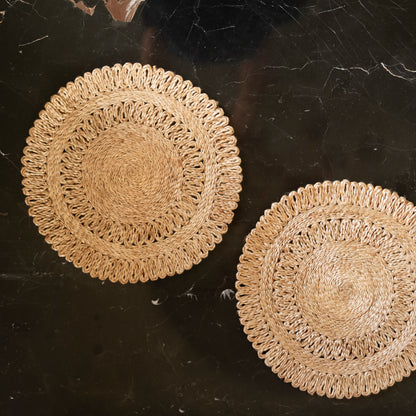 The Sienna – Handwoven Natural Jute Mat- Set of Two