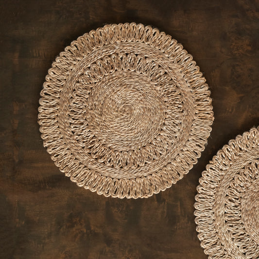 The Sienna – Handwoven Natural Jute Mat- Set of Two