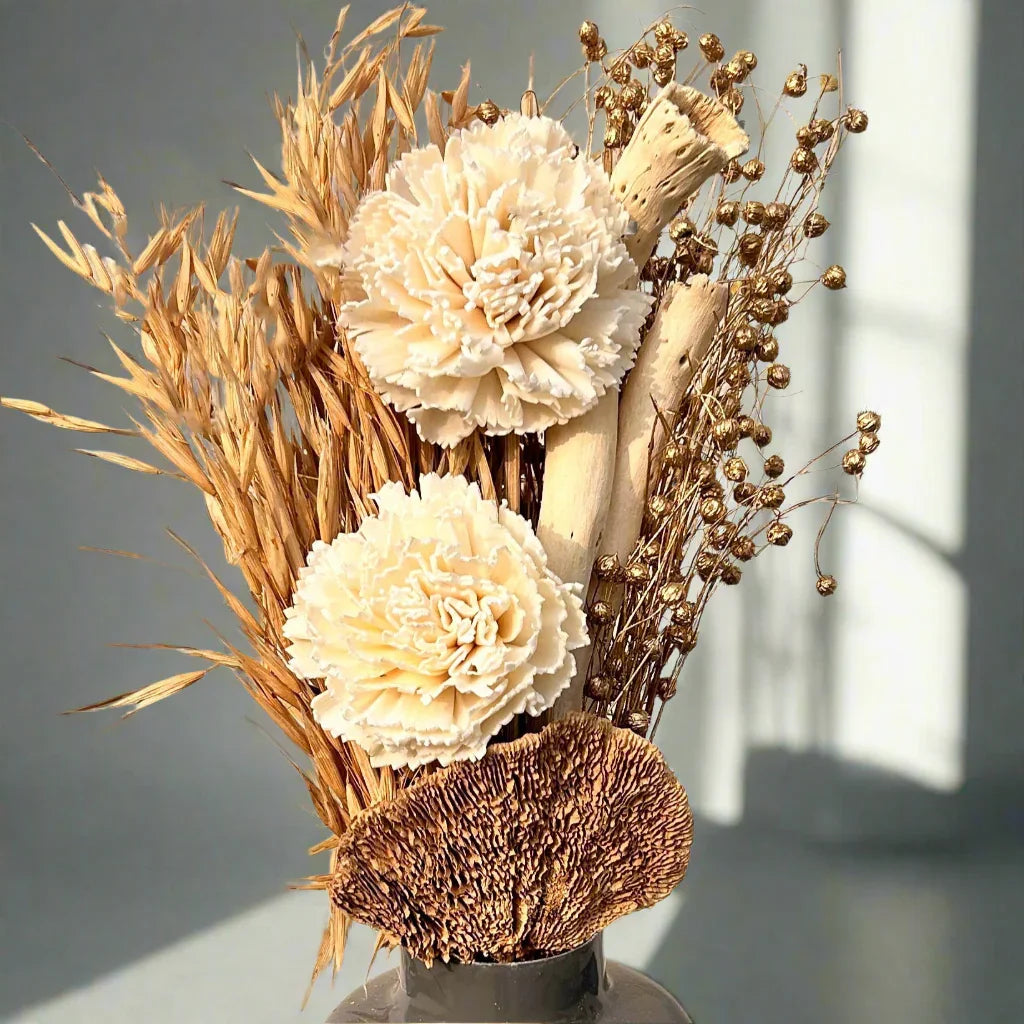 Desert Oasis Bunch in Grey Halo Metal Jar