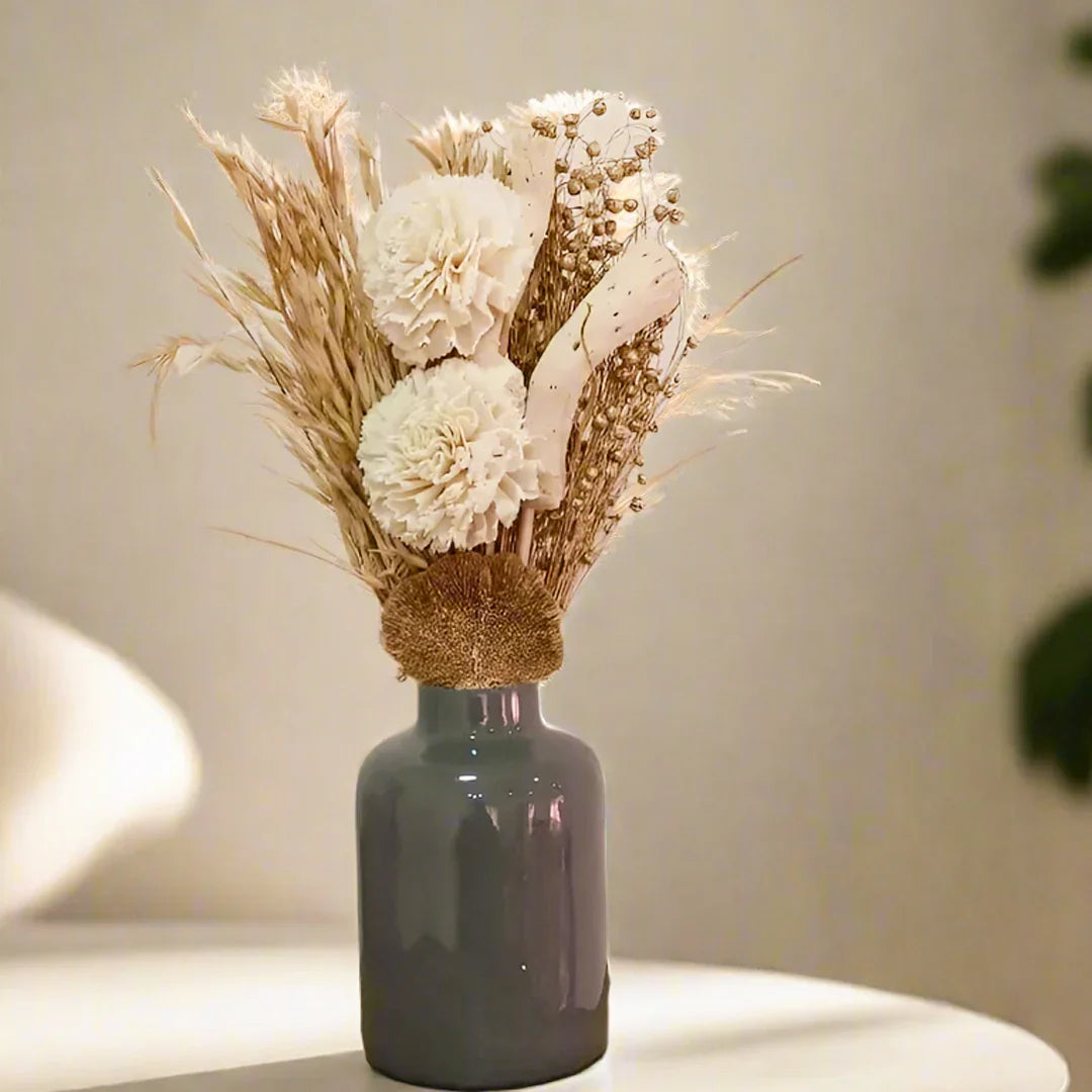 Desert Oasis Bunch in Grey Halo Metal Jar