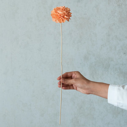 Peachy Sola Wood Flowers Sticks (10 Sticks)