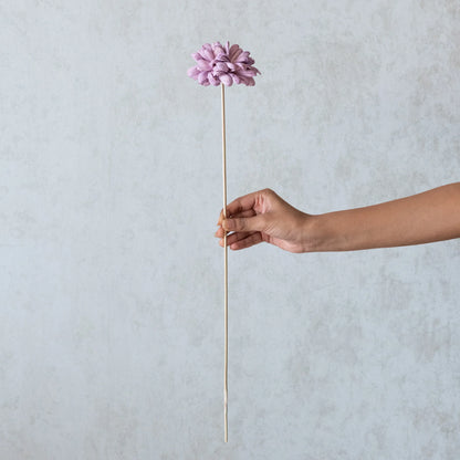 Lilac Sola Wood Flowers Sticks (10 Sticks)